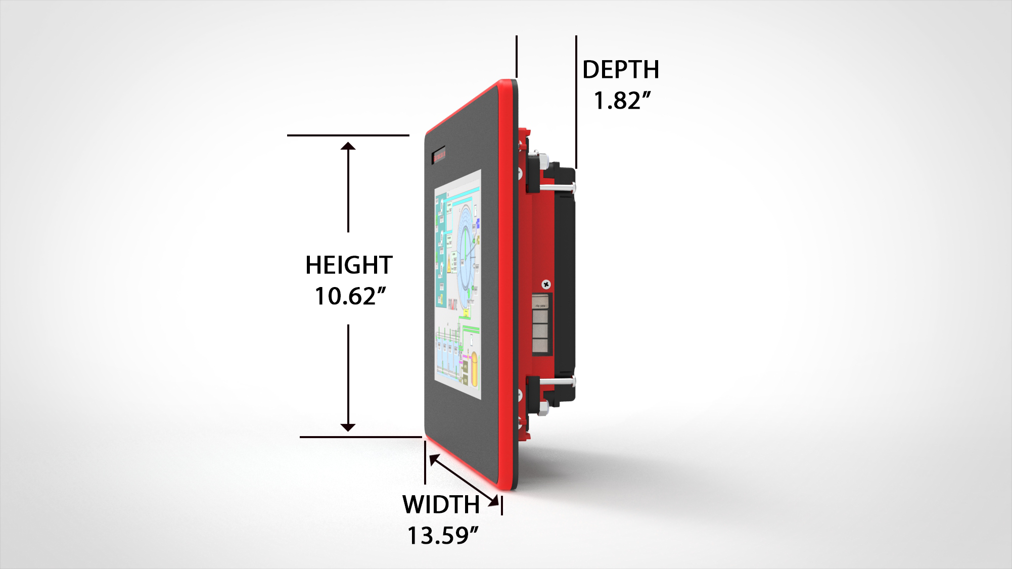 Dimensions COM Ports USB Ports Power