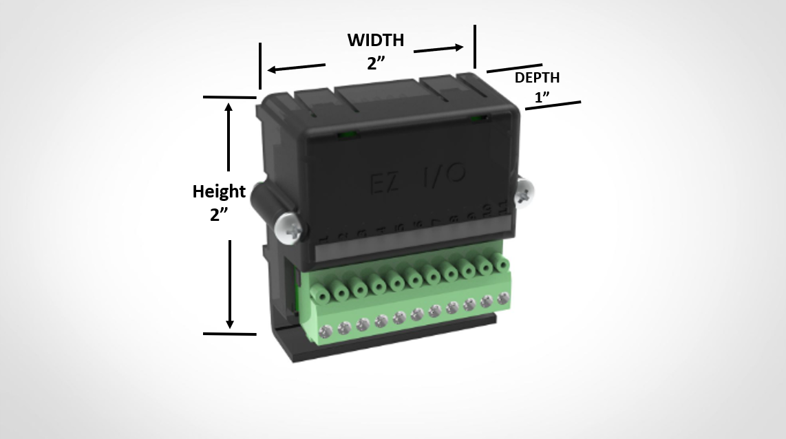 EZ Plug-in IO Module dimensions