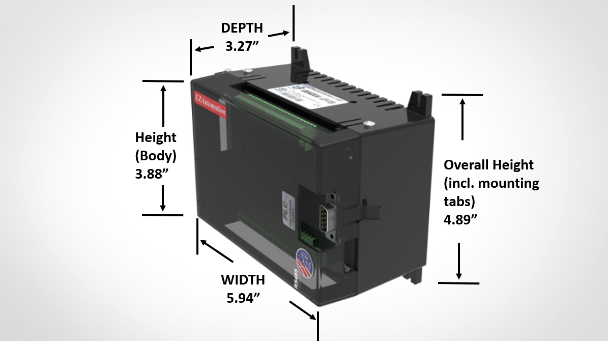 EZ PLC Nano dimension view