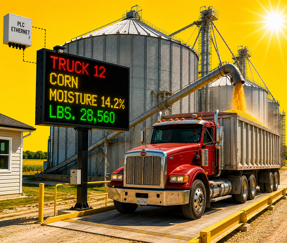 Grain loading on to the Semi in the field