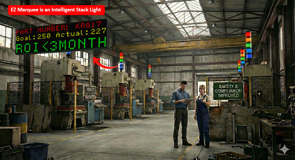 2 persons looking in there tablet for the error on the machine