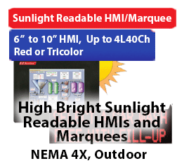 Sunlight Readable HMIs/Marquees