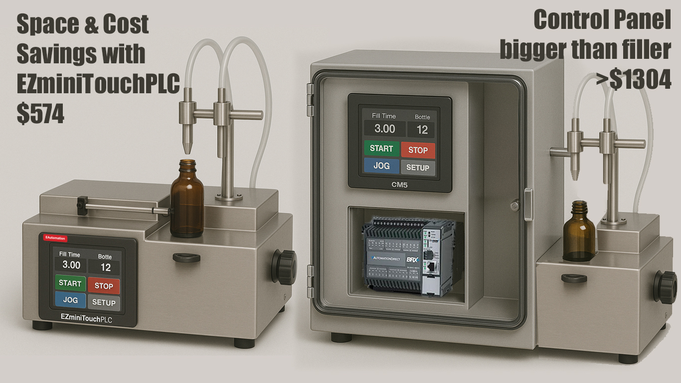 EZ mini TouchPLC saves space